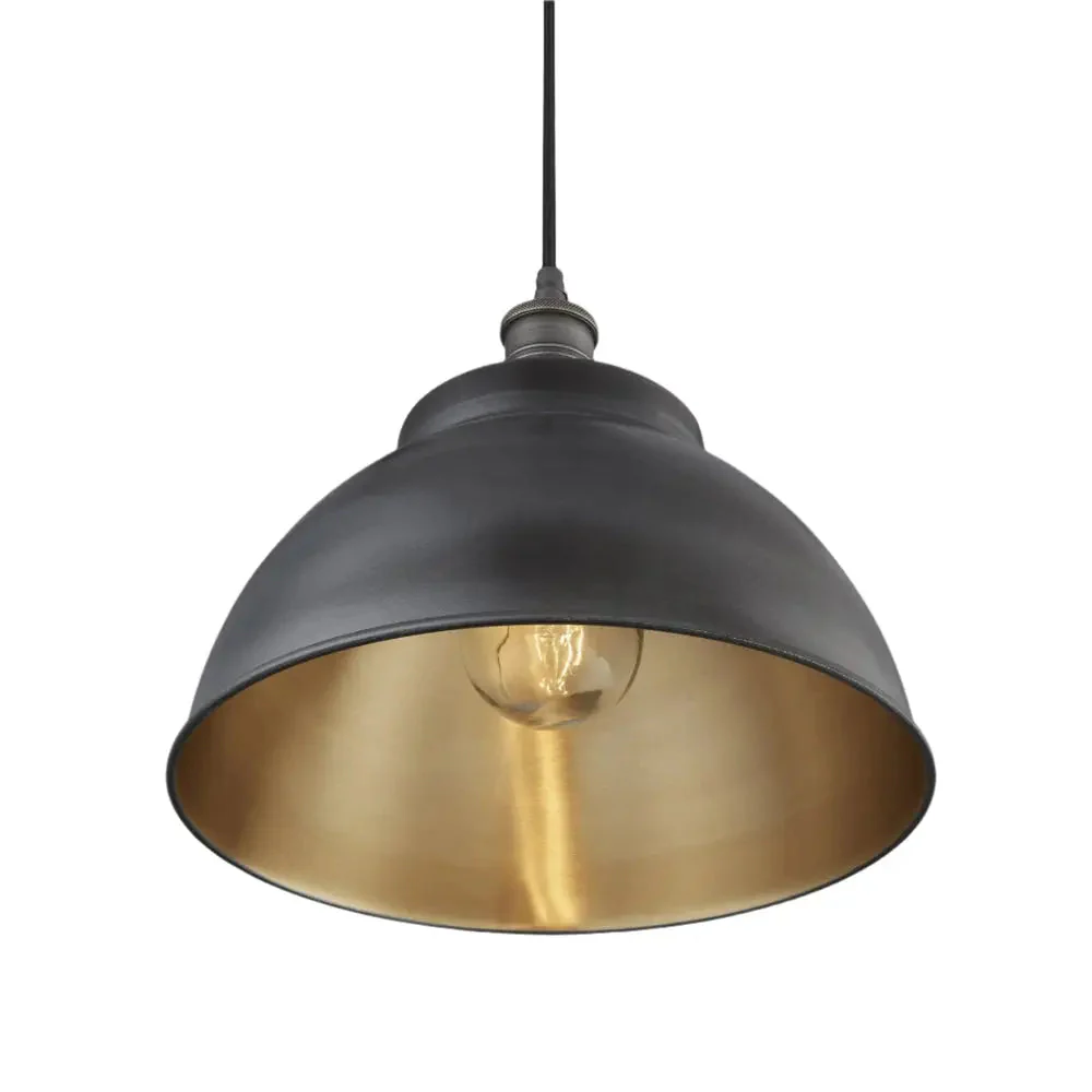 Brooklyn Outdoor & Bathroom Dome Pendant - 13 Inch- Various Finishes - Image 8