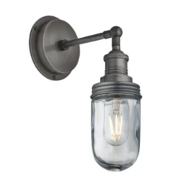 Brooklyn Outdoor IP65 Wall Light - Pewter, Copper, Brass - Image 4