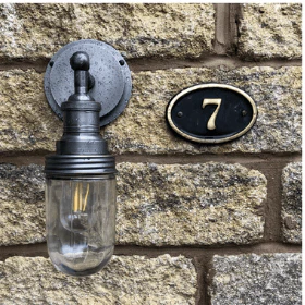 Brooklyn Outdoor IP65 Wall Light - Pewter, Copper, Brass - Image 5