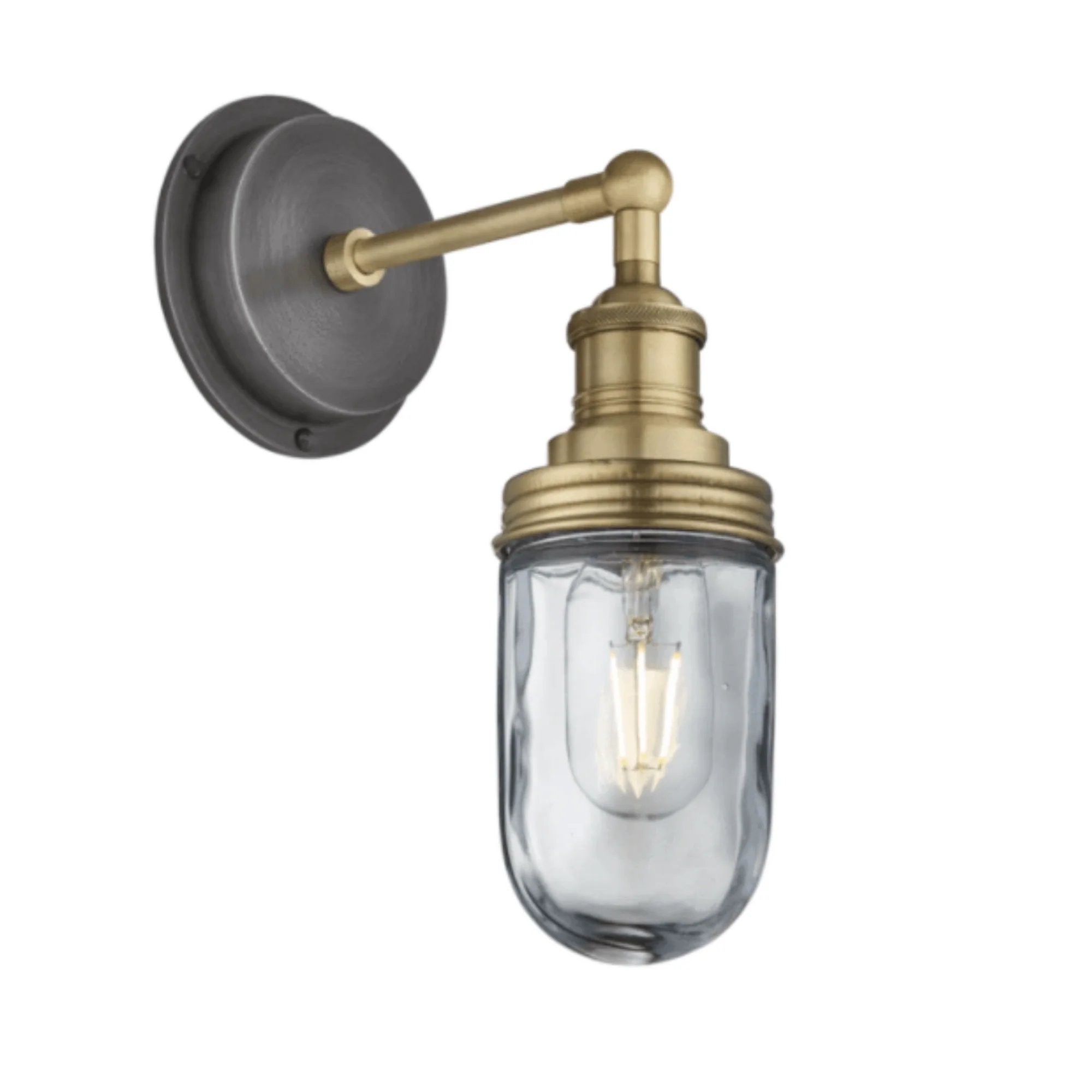 Brooklyn Outdoor IP65 Wall Light - Pewter, Copper, Brass - Image 9