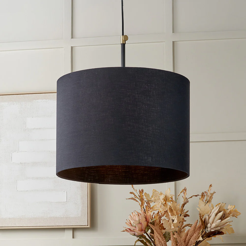 Bryce Black and Gold Metal Ceiling Pendant - Image 2