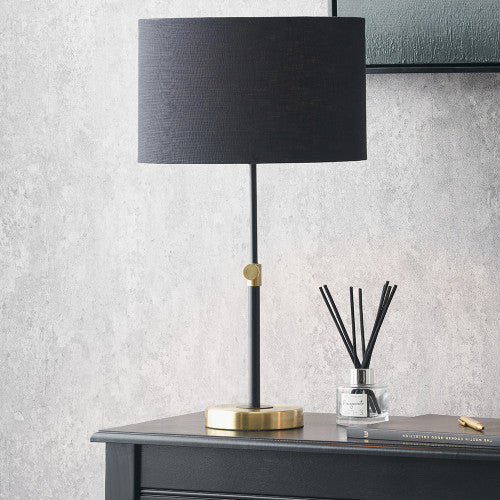 Bryce Black and Gold Metal Rise and Fall Table Lamp - Image 5