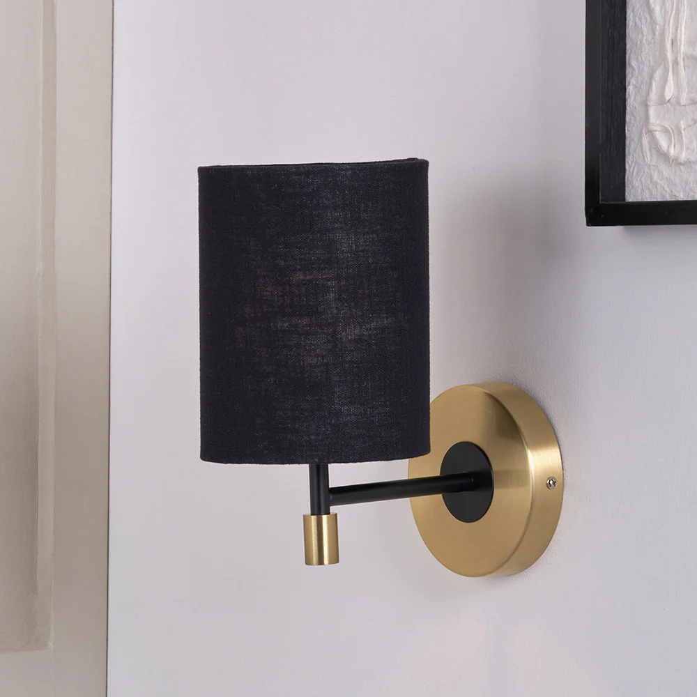 Bryce Black and Gold Metal Wall Light - Image 2