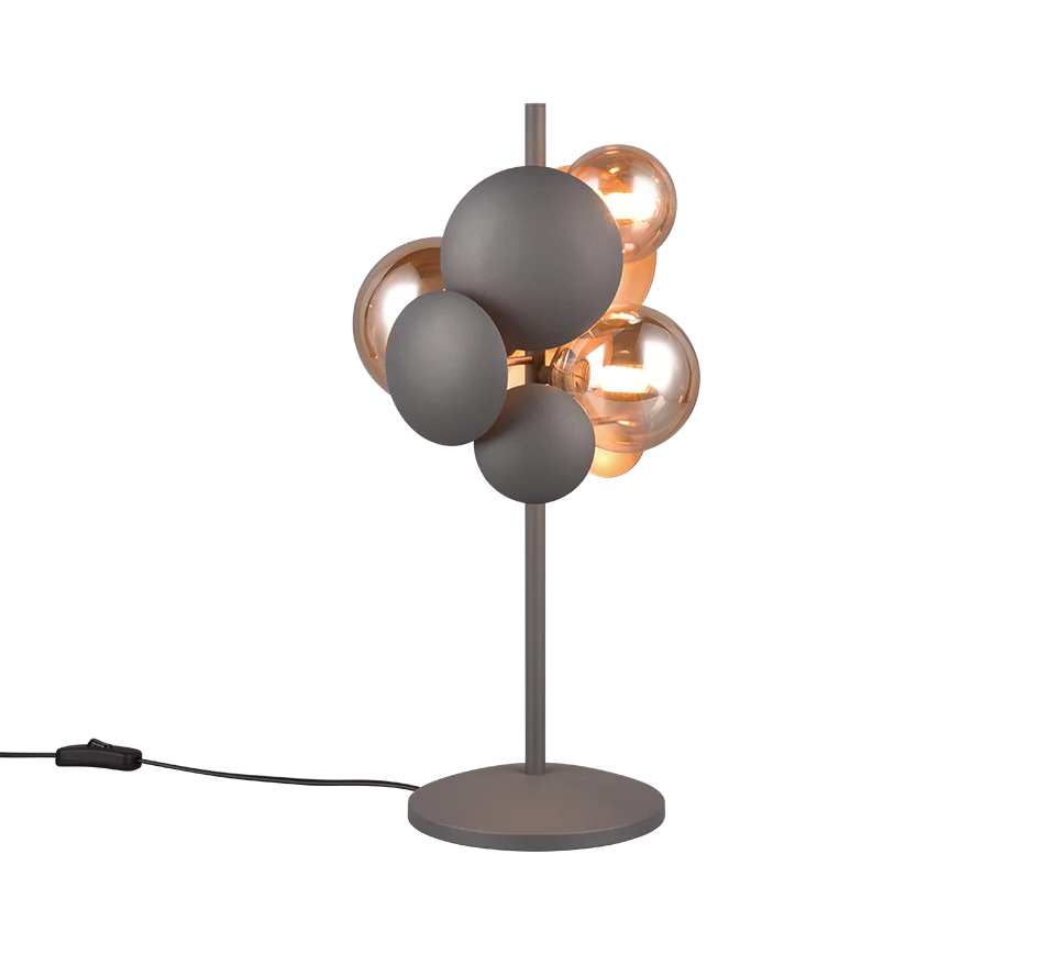 Bubble Table Lamp - Grey/Gold - Image 4