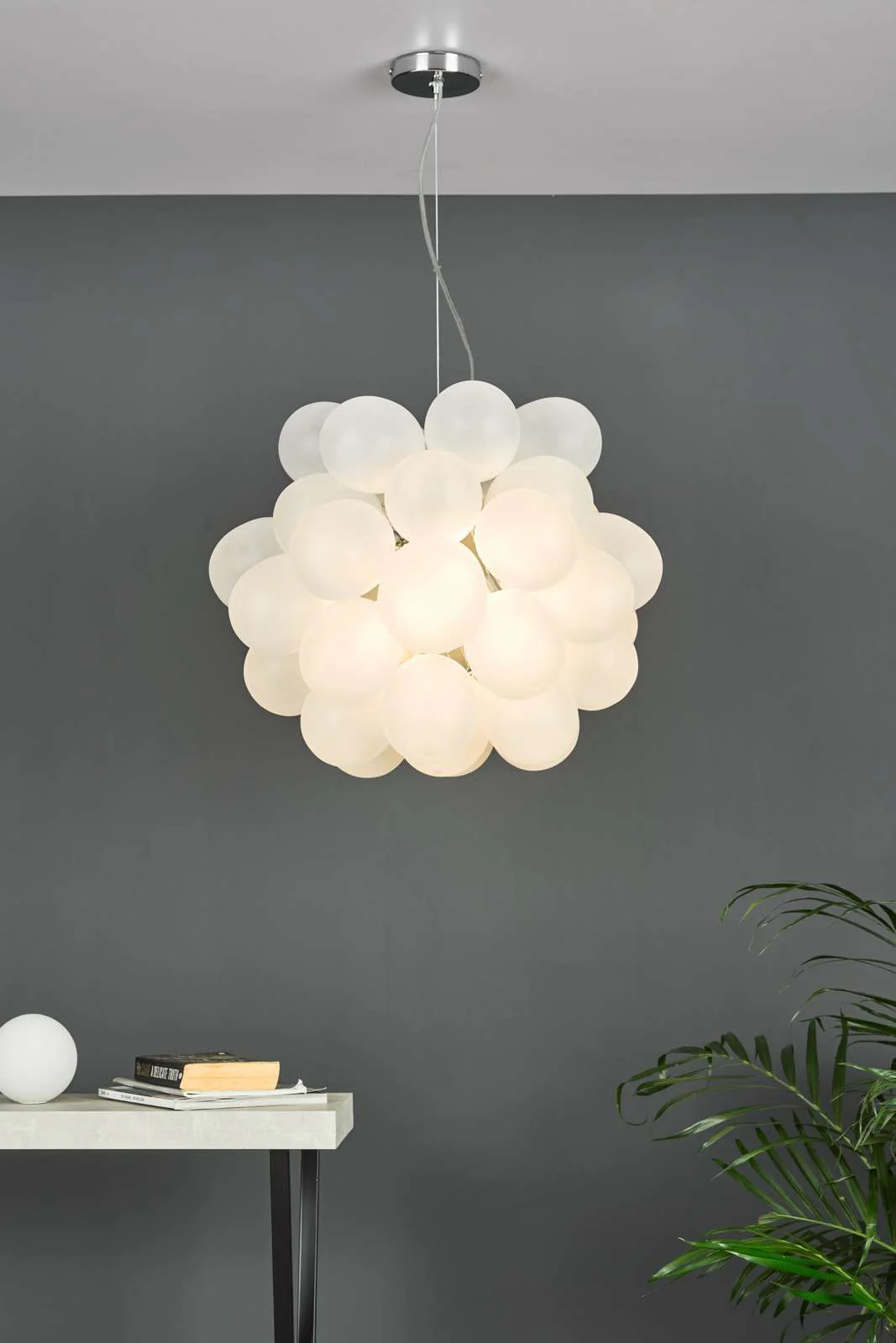 Bubbles 6Lt Centre Ceiling Light - Polished Chrome Finish - Image 3