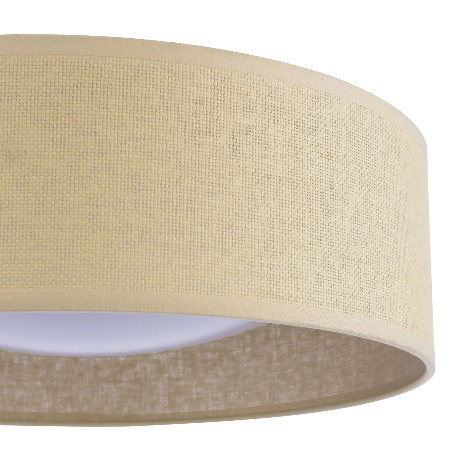 Buckenham 2 Light Flush Rattan Shade With Diffuser - Image 3