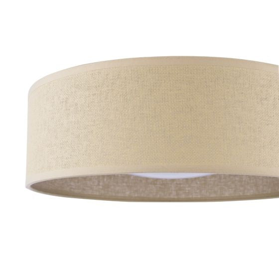 Buckenham 2 Light Flush Rattan Shade With Diffuser - Image 4