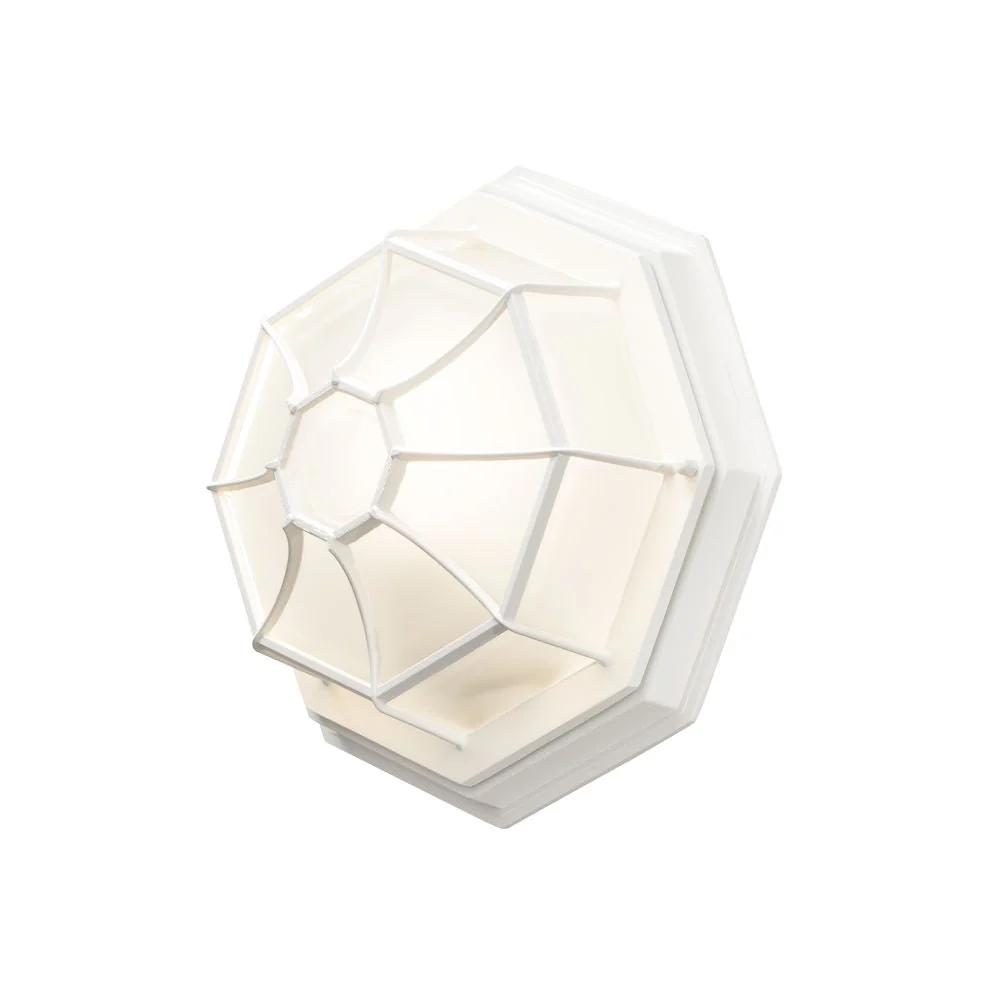 Budget Flush Light Matt Black/White E27 IP23 - Image 3