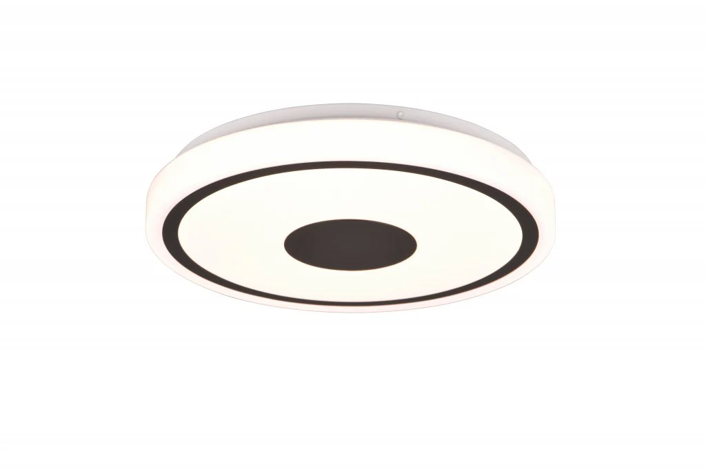Bunda Flush Ceiling Light - Black / Chrome - Image 3