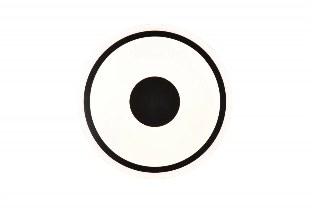 Bunda Flush Ceiling Light - Black / Chrome - Image 4