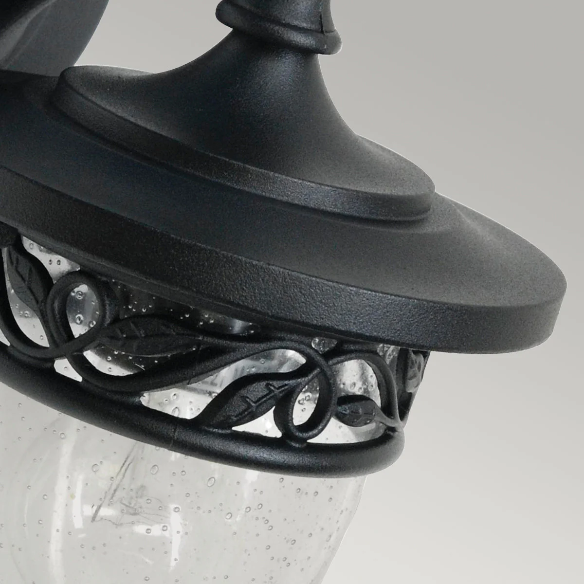 Burford Wall Lantern – Weathered Zinc Finish - Image 3