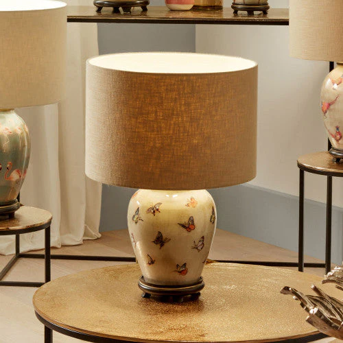 Butterflies Small Glass Table Lamp Base - Image 3