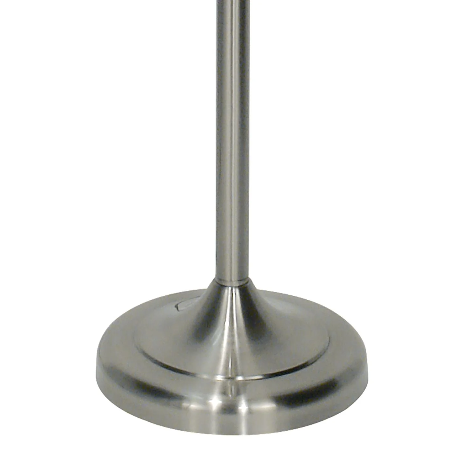 Bybliss Floor Lamp Antique Brass/Satin Chrome complete with Shade - Image 7