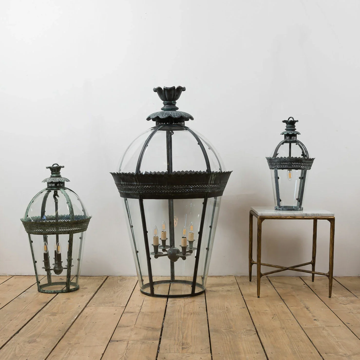Byron Lantern Bronze Verdigris - Image 3