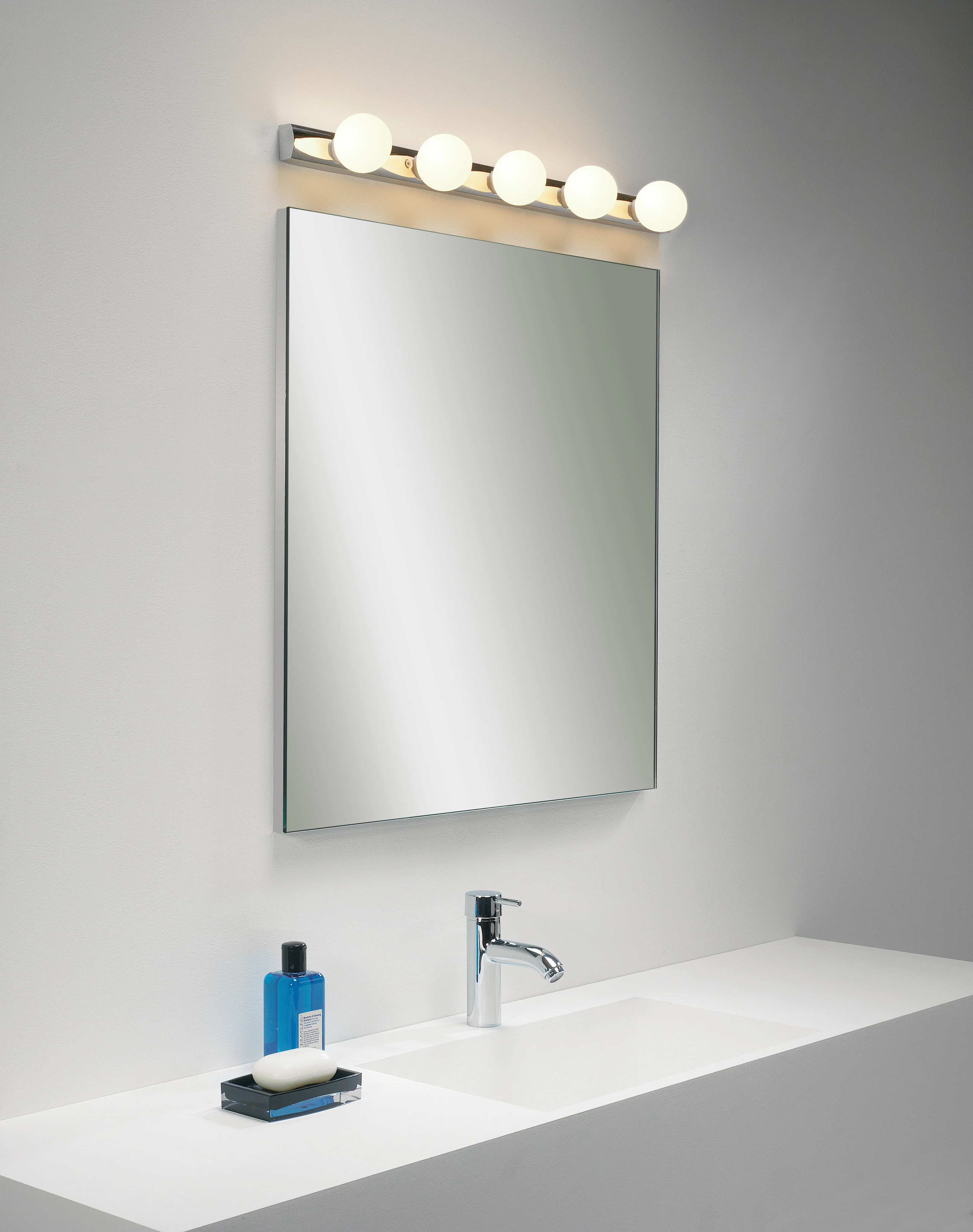 Cabaret 5 II Bathroom Wall Light- Matt Black/Polished Chrome - Image 11