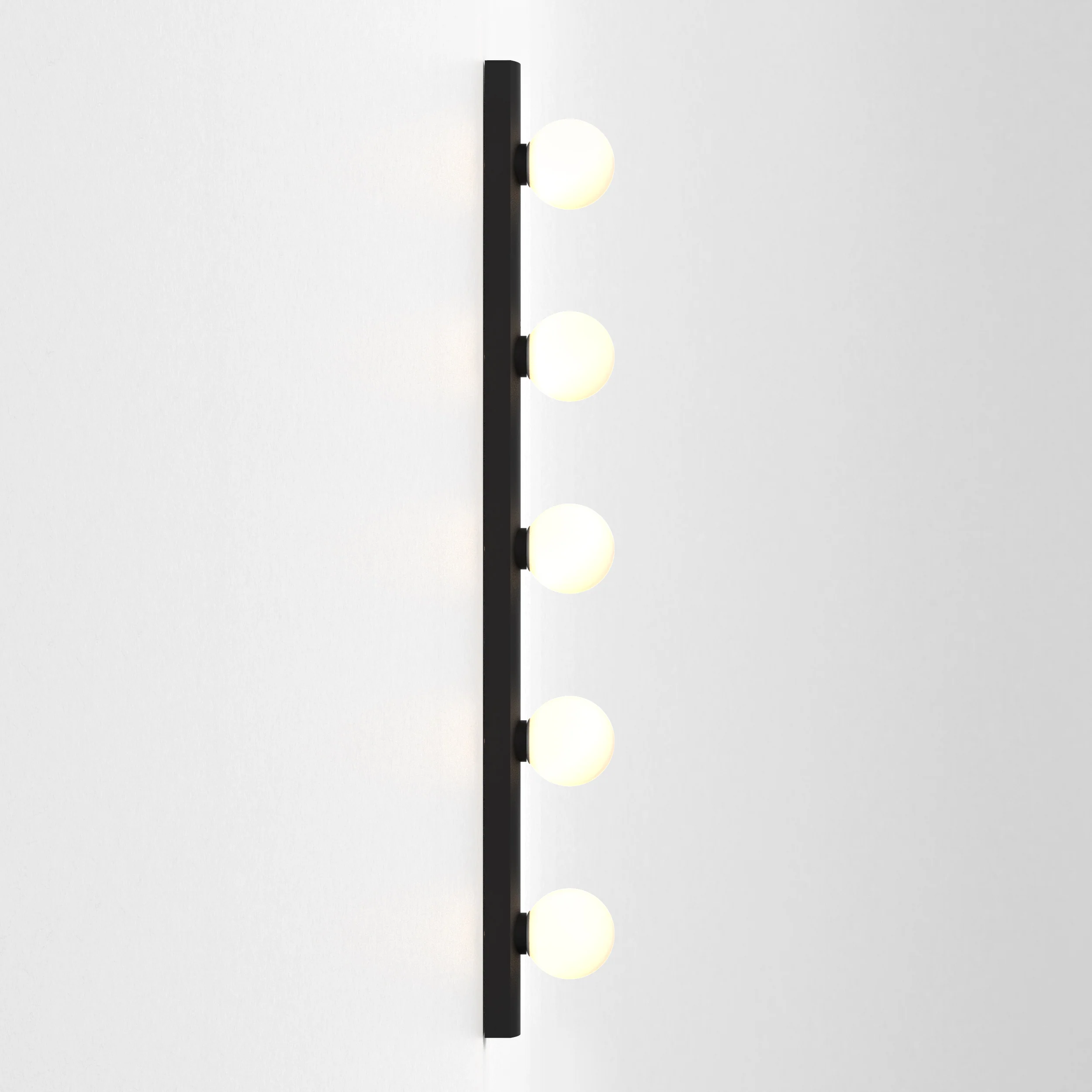 Cabaret 5 II Bathroom Wall Light- Matt Black/Polished Chrome - Image 4