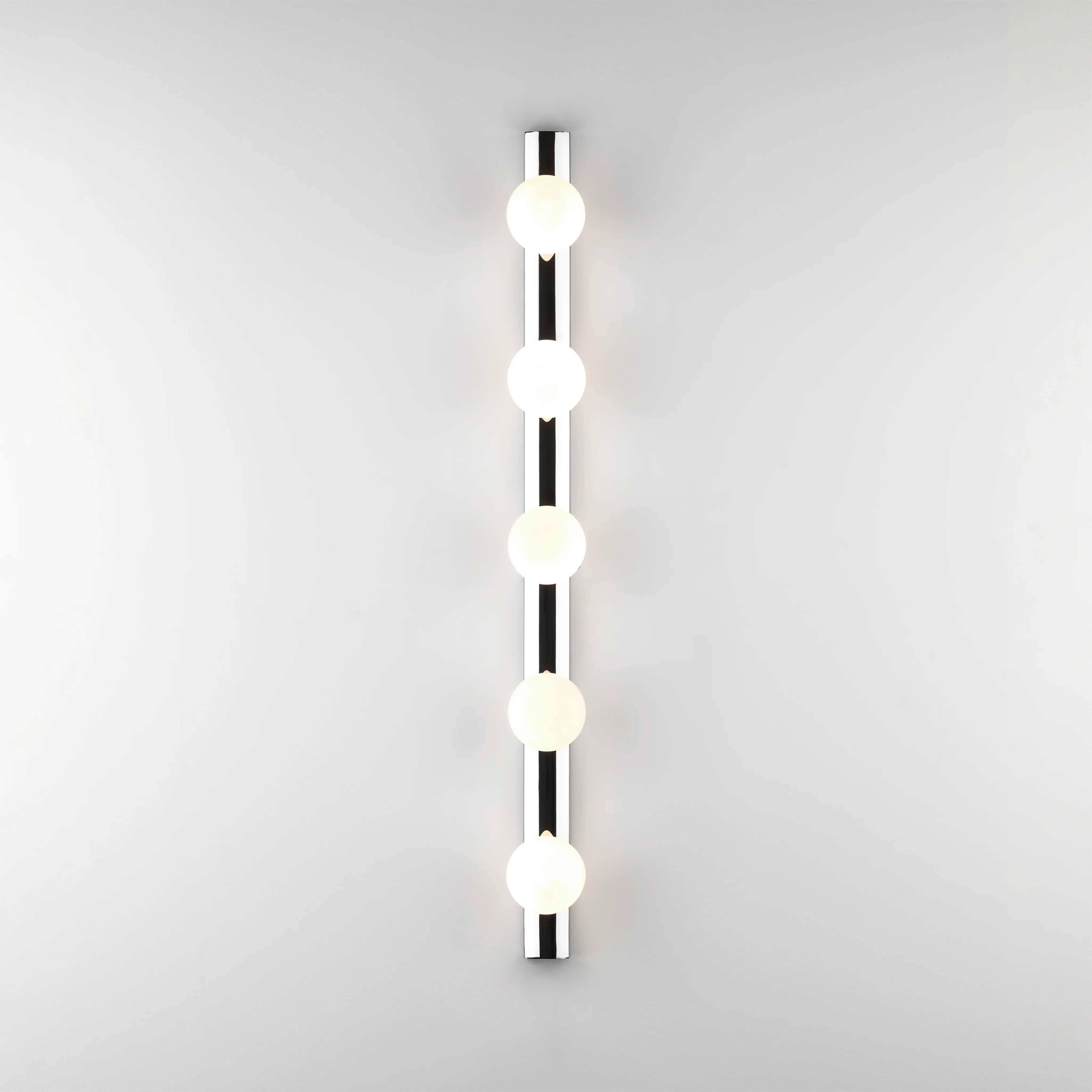 Cabaret 5 II Bathroom Wall Light- Matt Black/Polished Chrome - Image 7