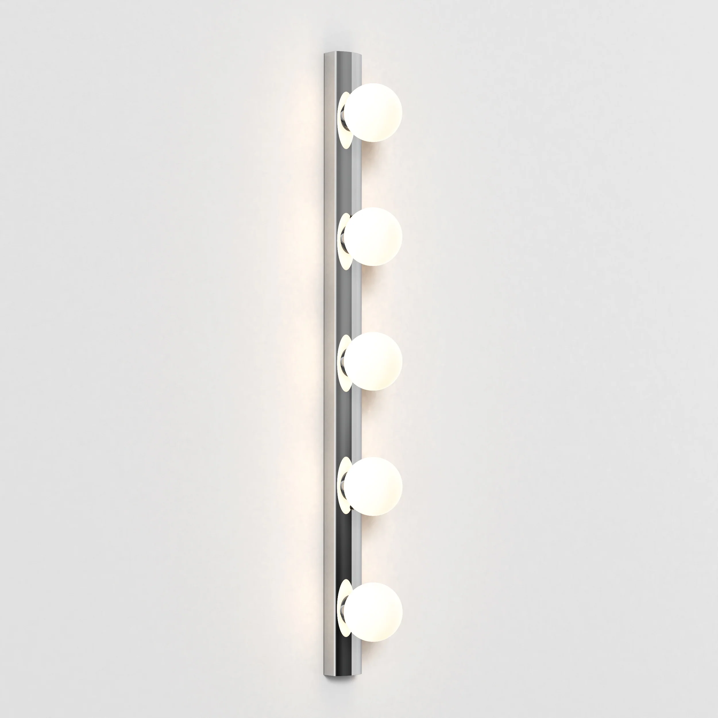 Cabaret 5 II Bathroom Wall Light- Matt Black/Polished Chrome - Image 9