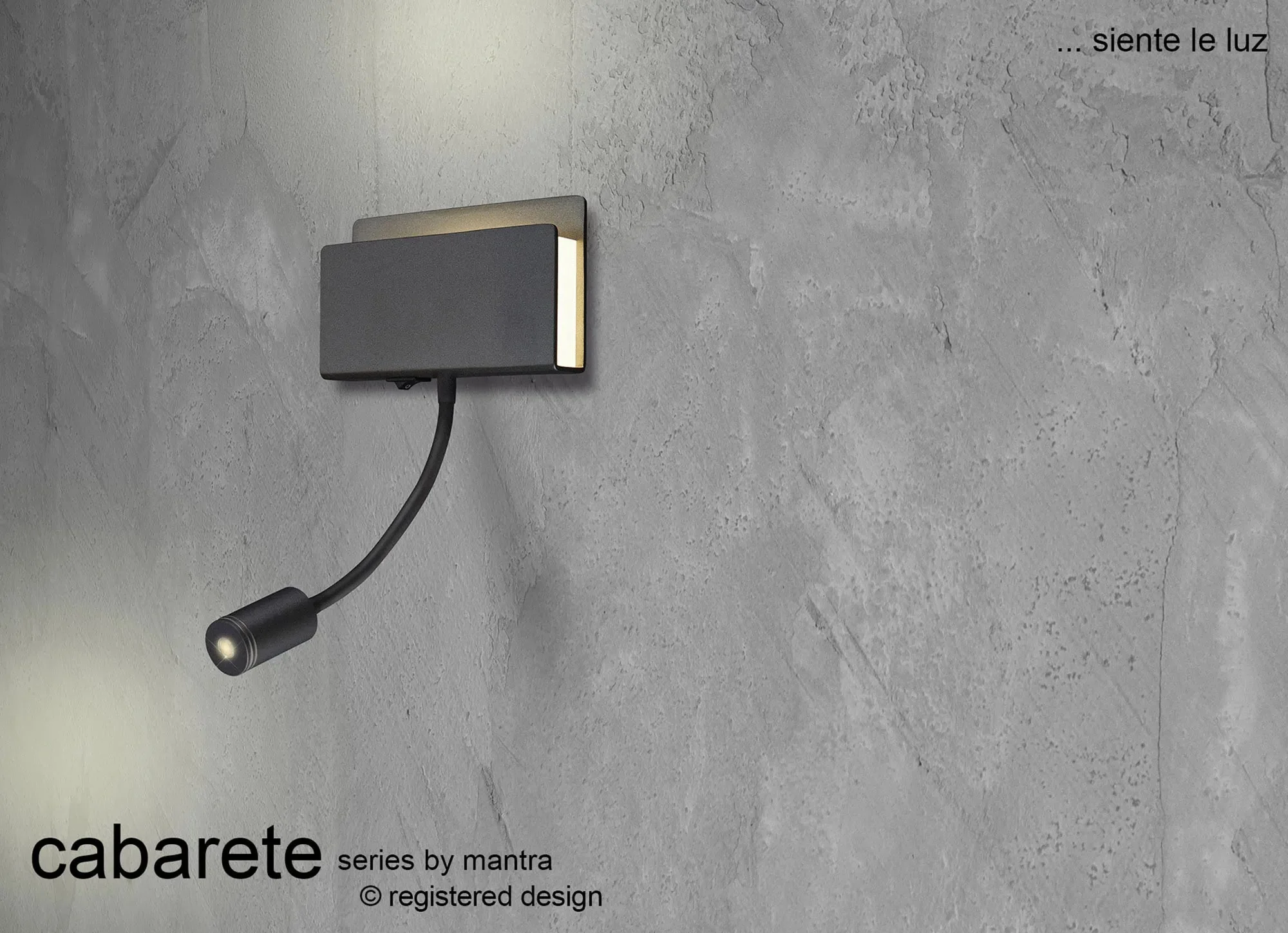 Cabarete 2Lt Reading Light - Black/White - Image 3