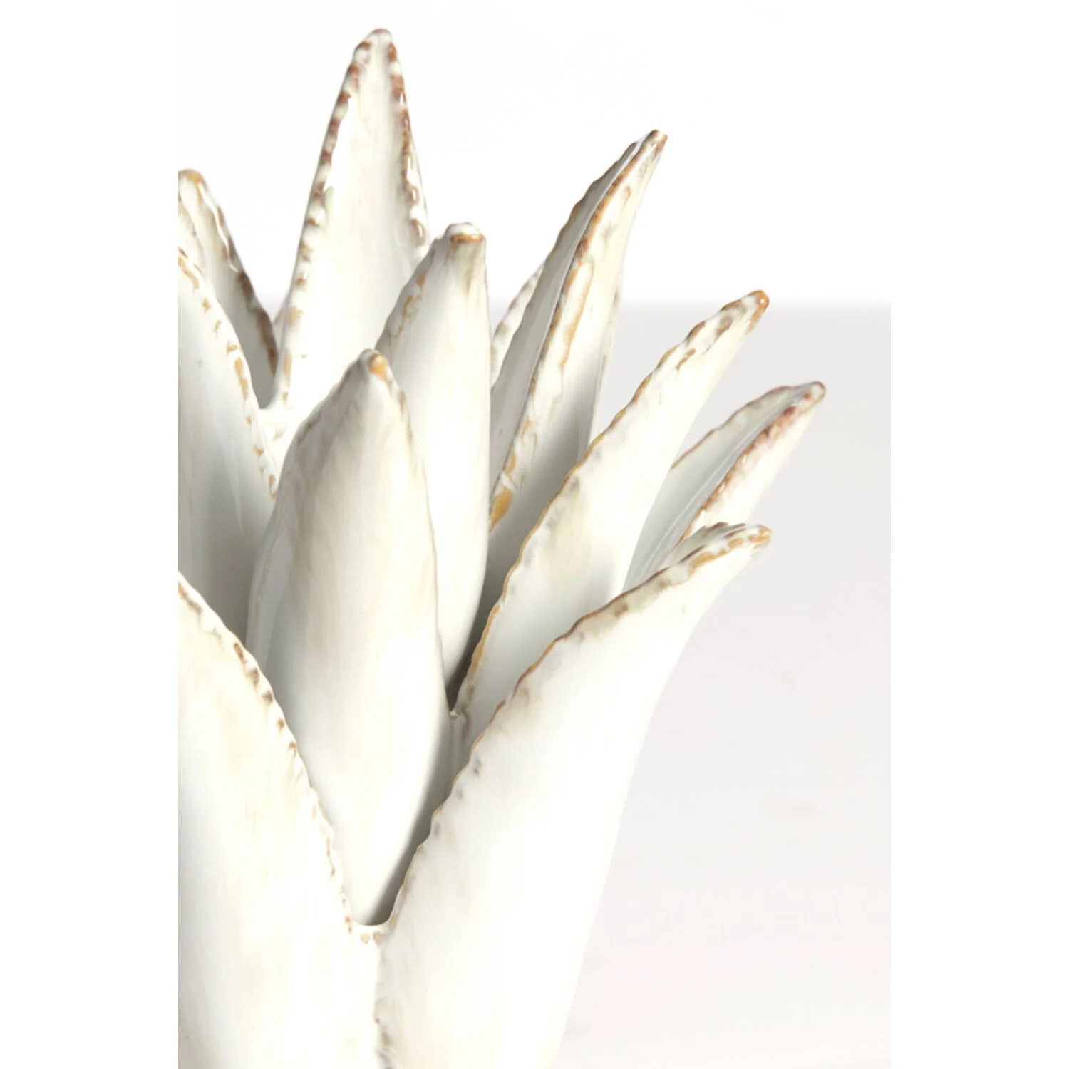 Cactus Candle stick- Ceramics Cream - Image 2