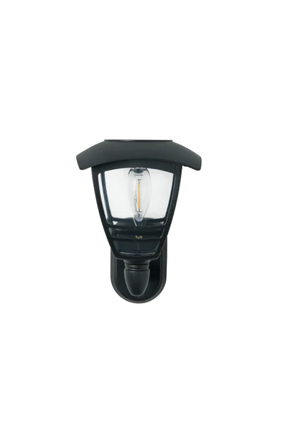 Cadeby Solar LED Wall Lantern 2700k 15Lm Black - Image 3