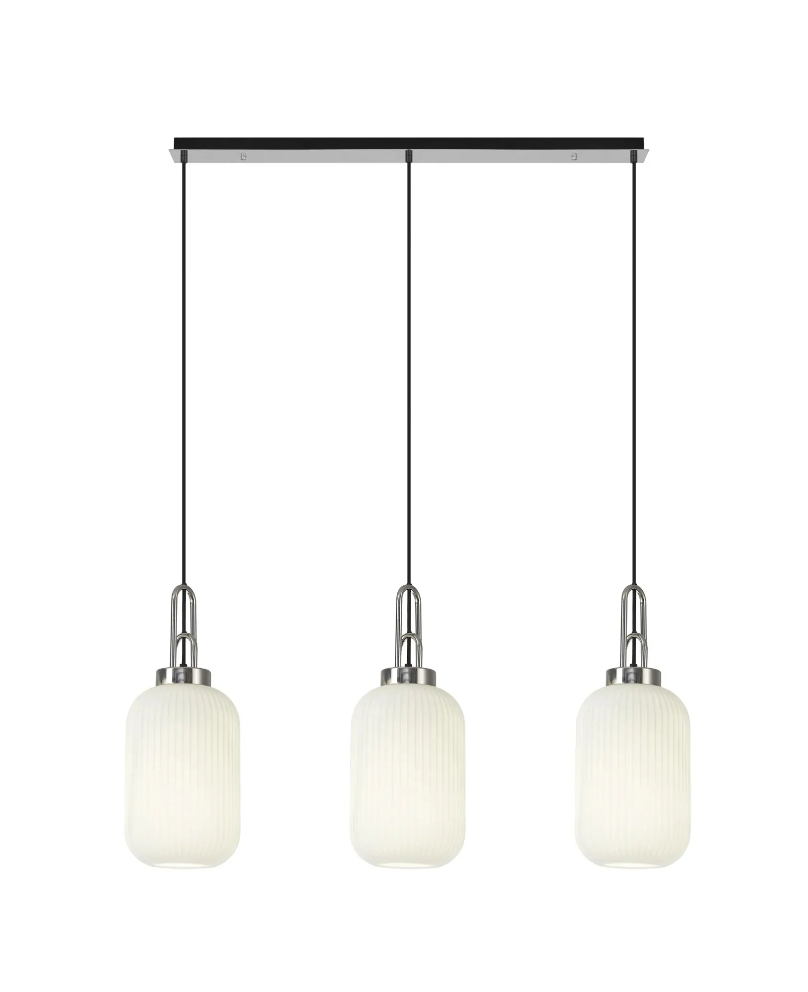 Cadiz 3Lt  Ribbed Linear Island Pendant - Various Colours - Image 22