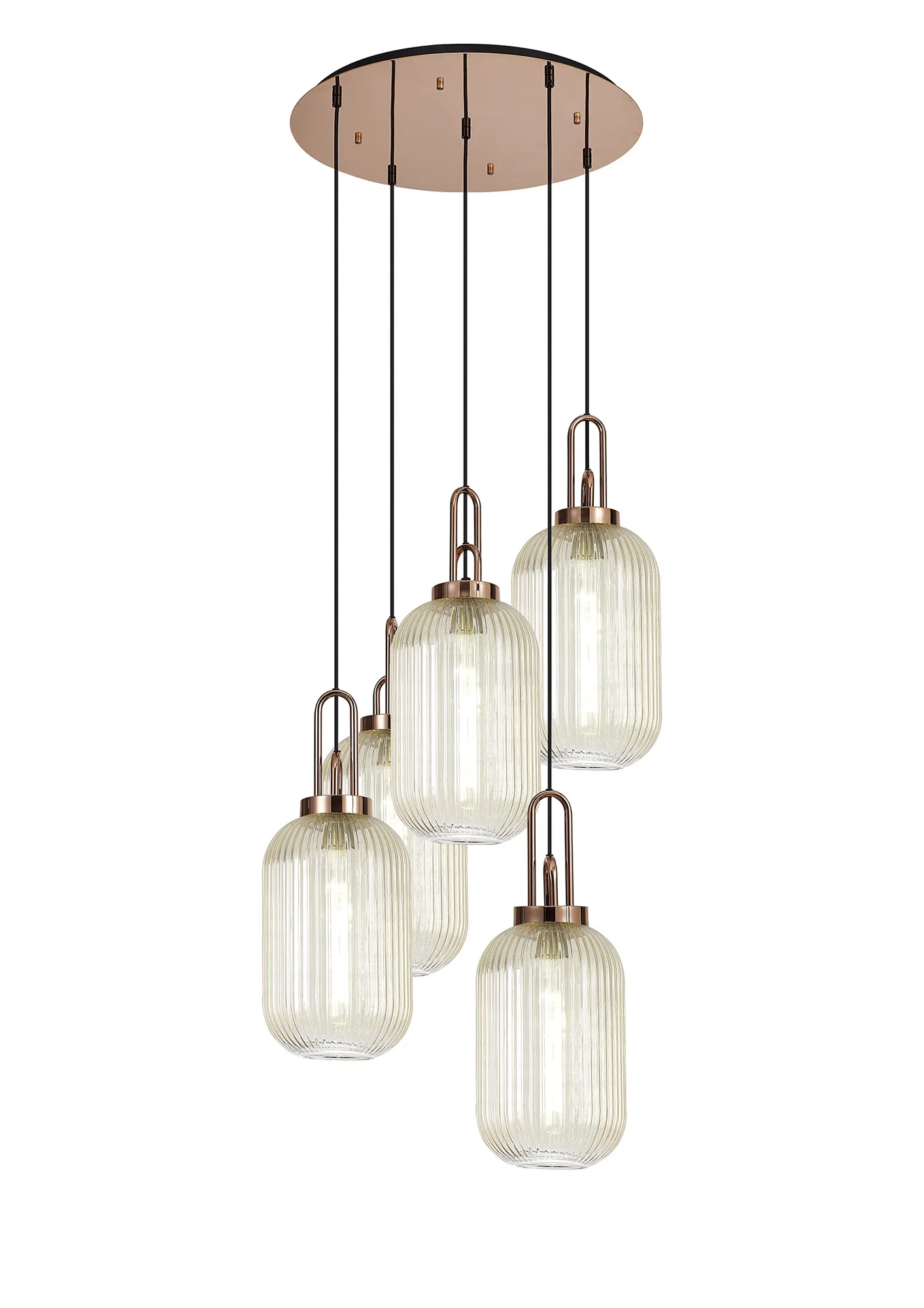 Cadiz 5Lt Cluster Pendant - Various Colours - Image 116