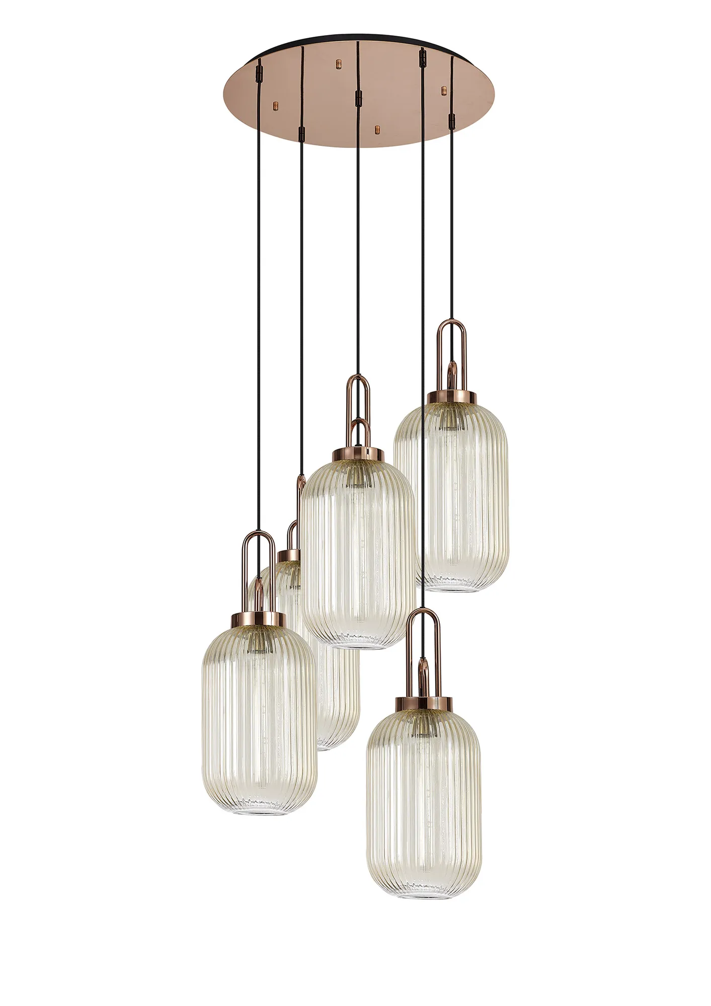 Cadiz 5Lt Cluster Pendant - Various Colours - Image 117