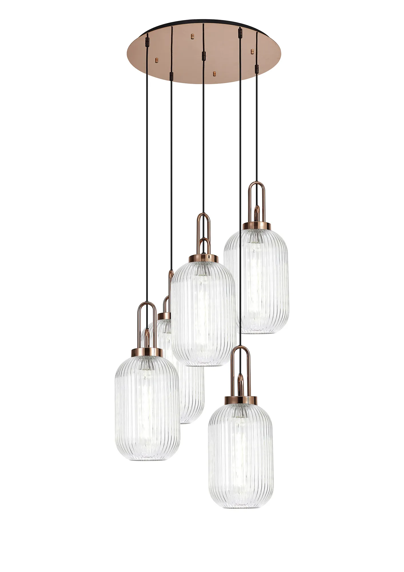 Cadiz 5Lt Cluster Pendant - Various Colours - Image 119