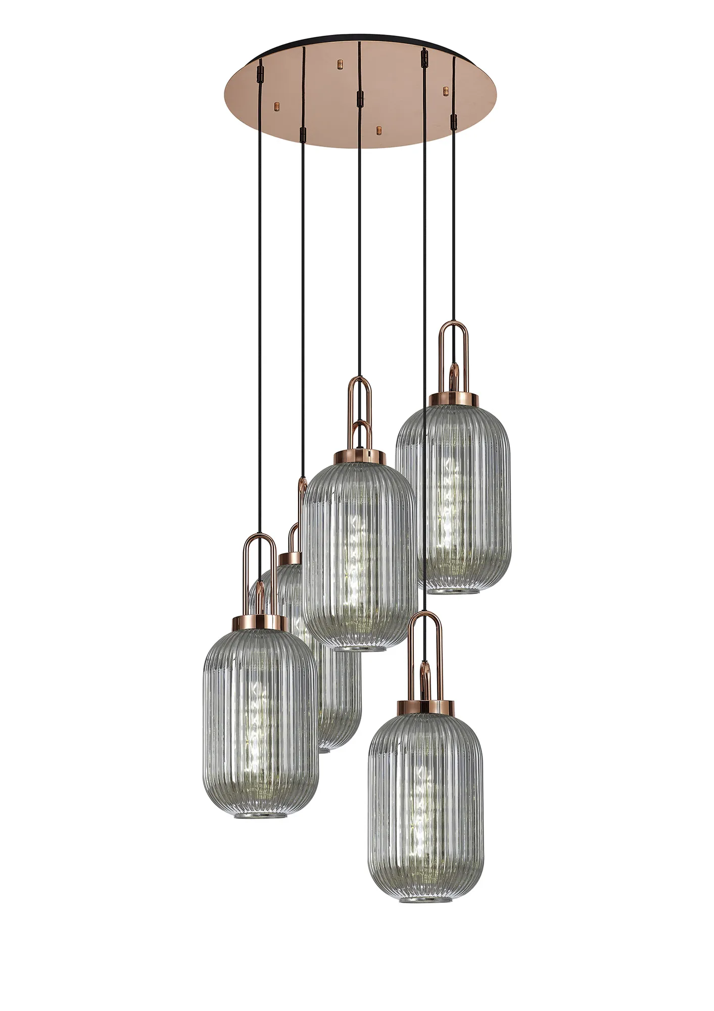 Cadiz 5Lt Cluster Pendant - Various Colours - Image 125