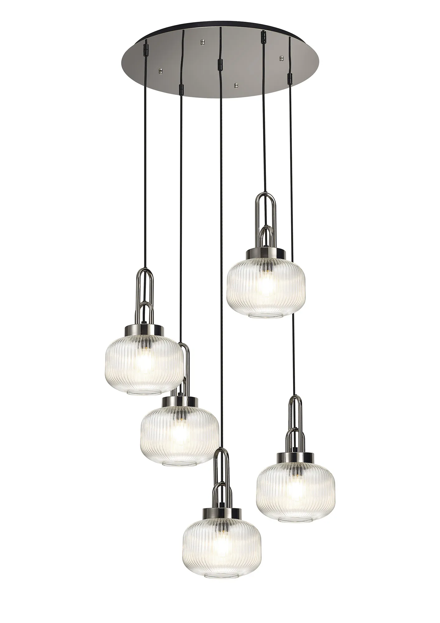 Cadiz 5Lt Cluster Pendant - Various Colours - Image 2