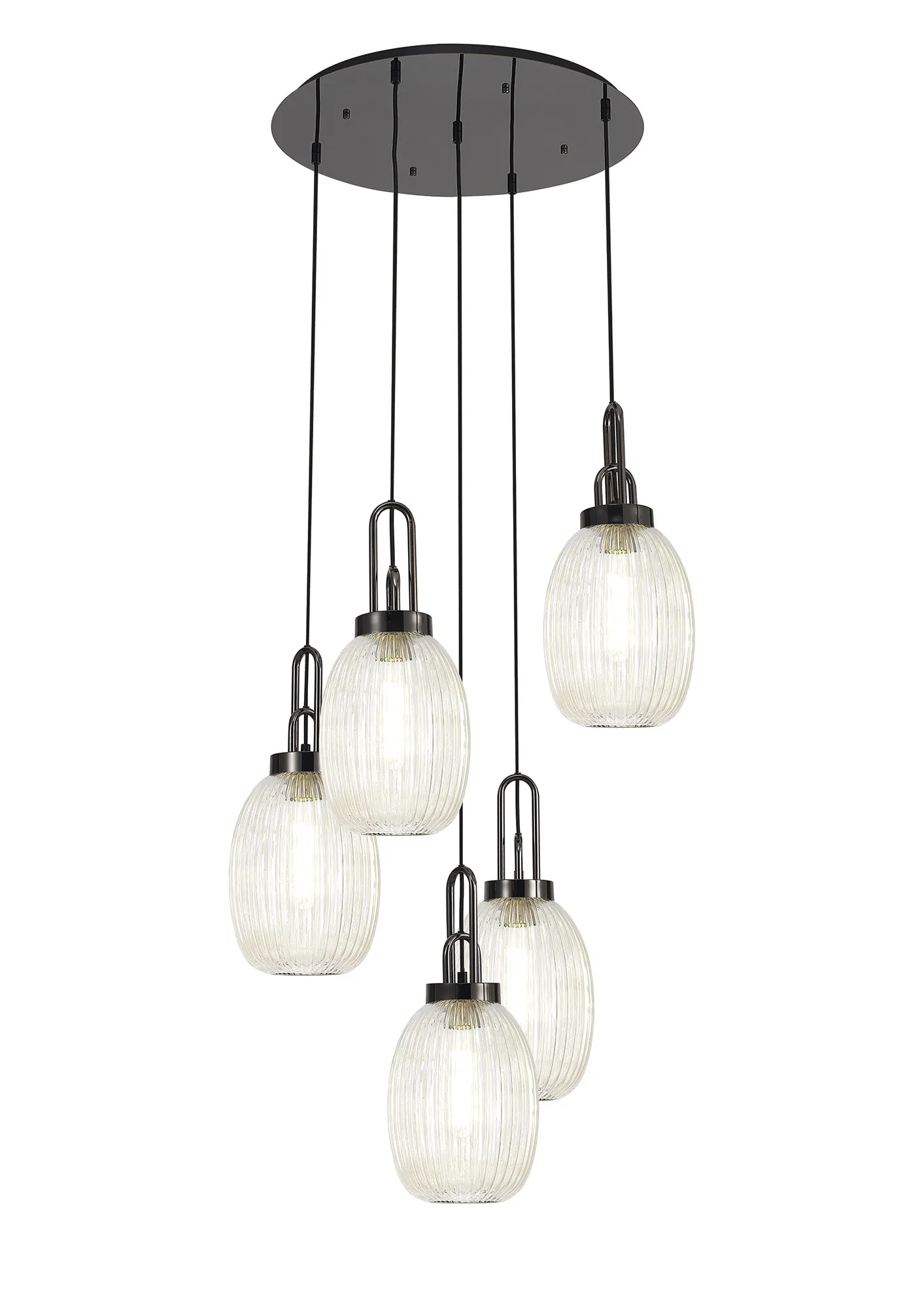 Cadiz 5Lt Cluster Pendant - Various Colours - Image 26
