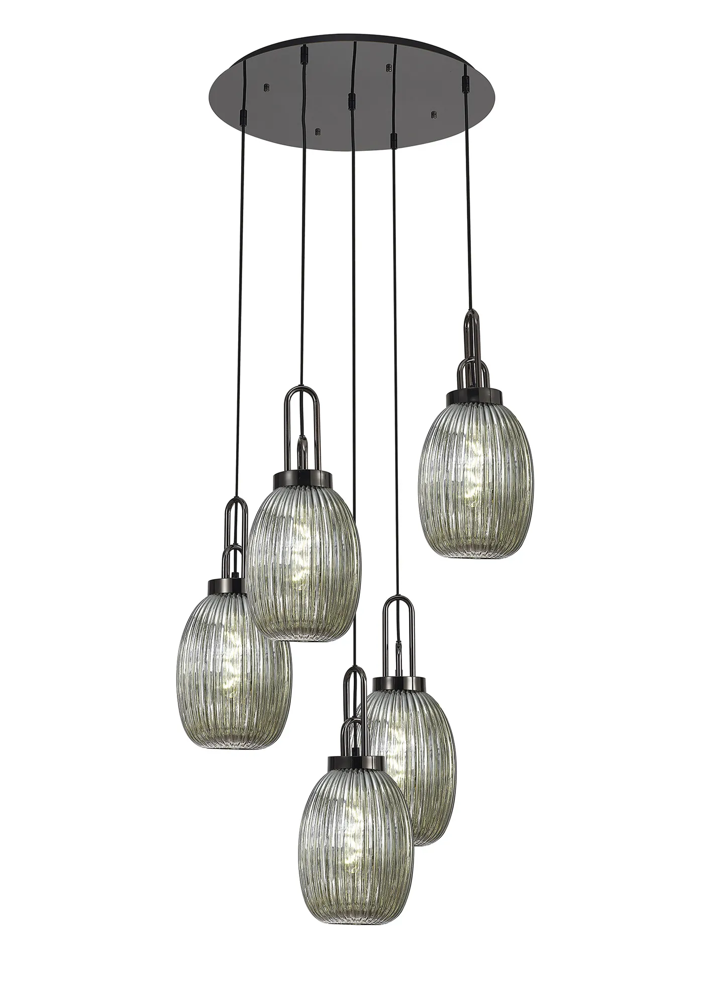 Cadiz 5Lt Cluster Pendant - Various Colours - Image 34