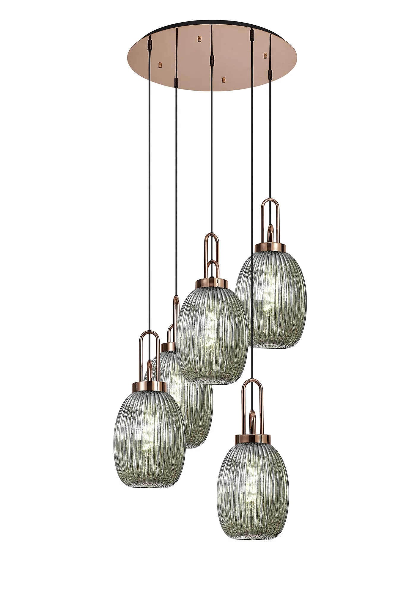 Cadiz 5Lt Cluster Pendant - Various Colours - Image 53