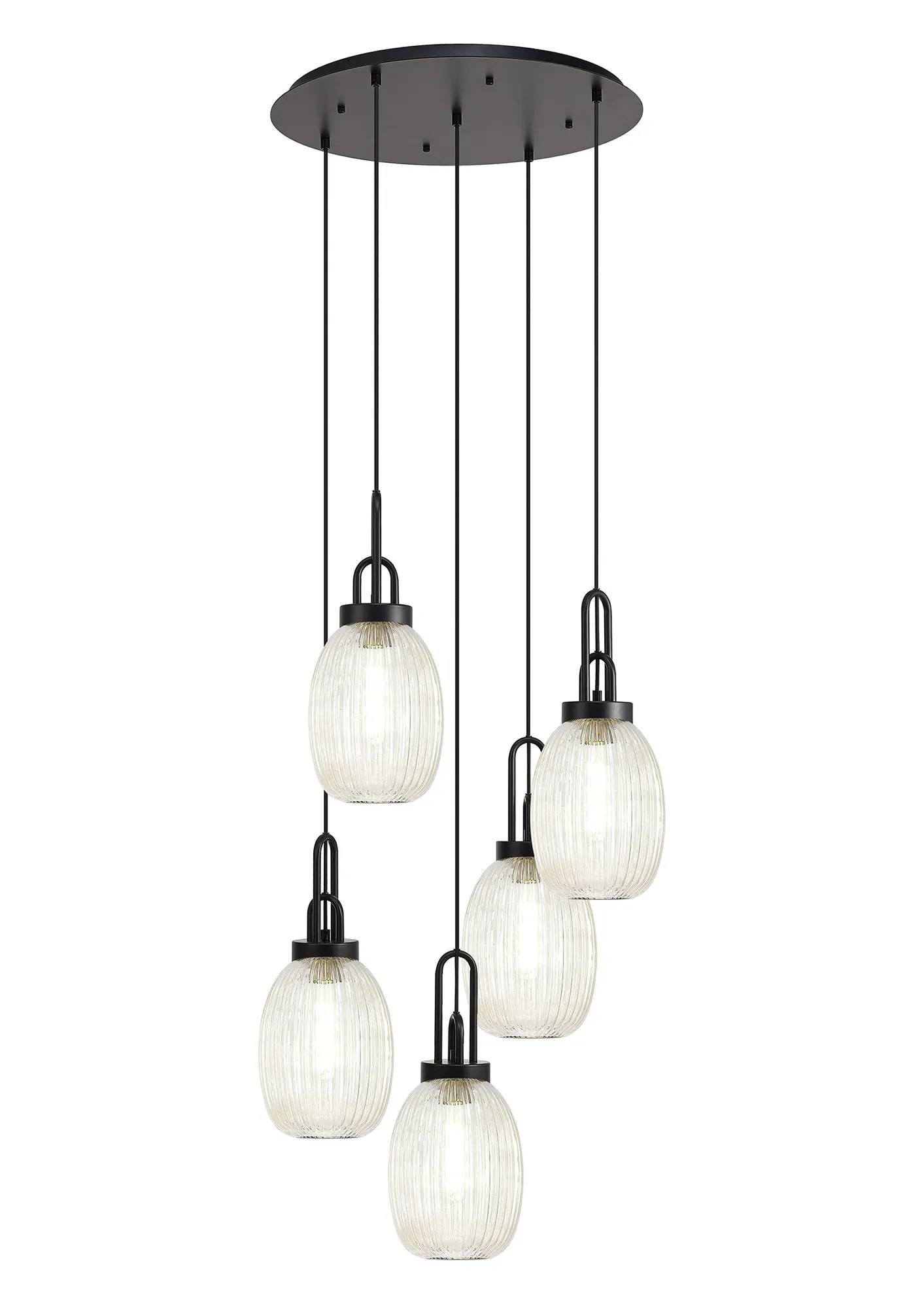 Cadiz 5Lt Cluster Pendant - Various Colours - Image 56