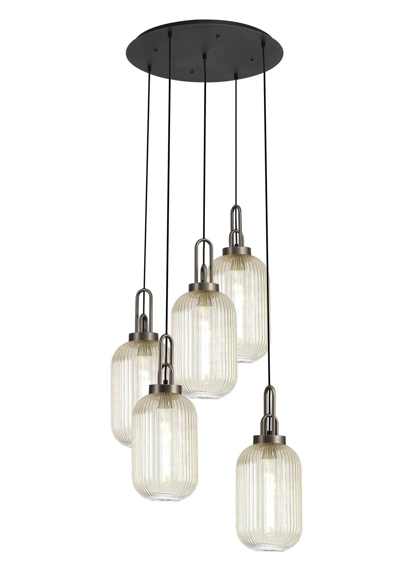 Cadiz 5Lt Cluster Pendant - Various Colours - Image 84