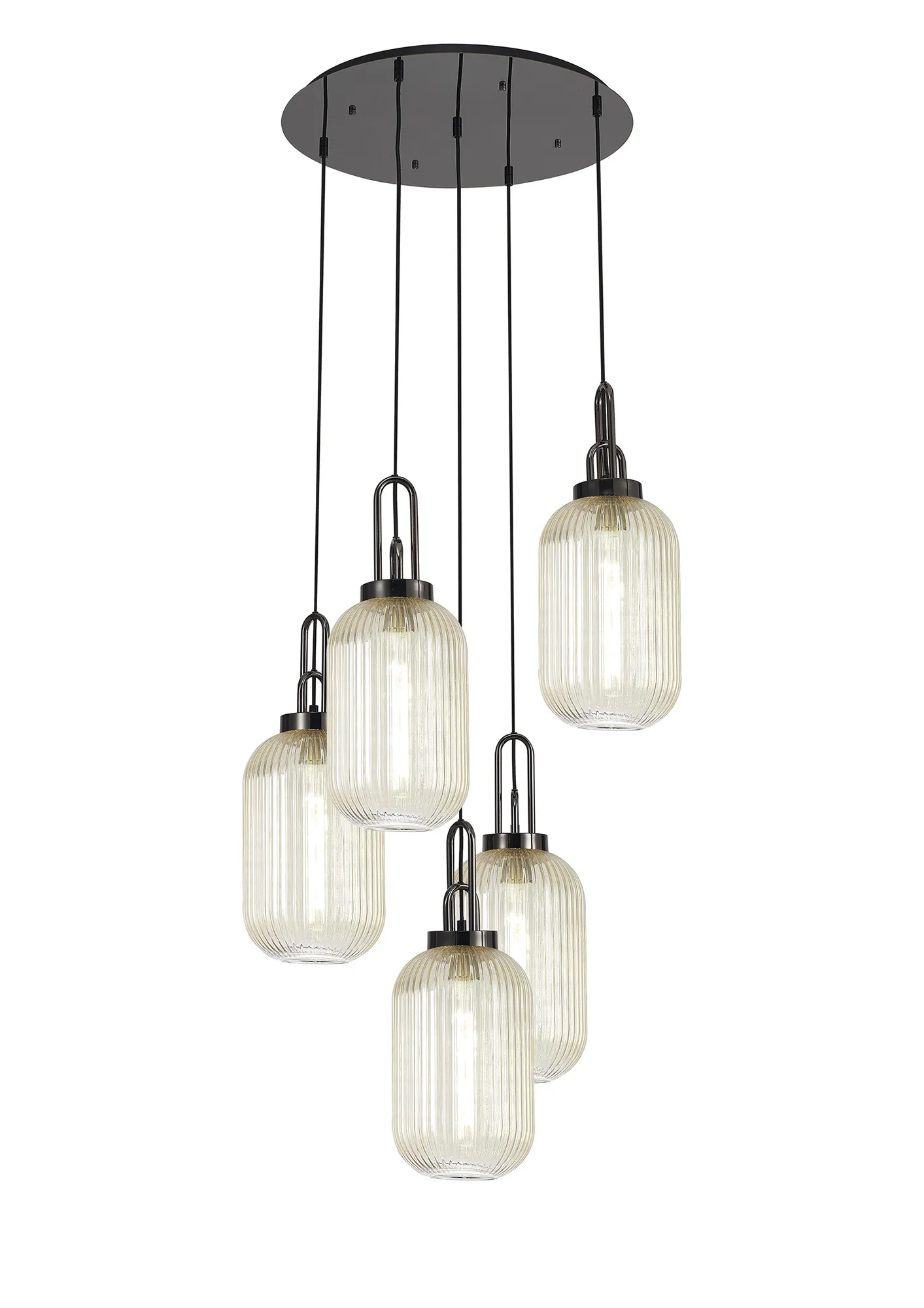 Cadiz 5Lt Cluster Pendant - Various Colours - Image 95
