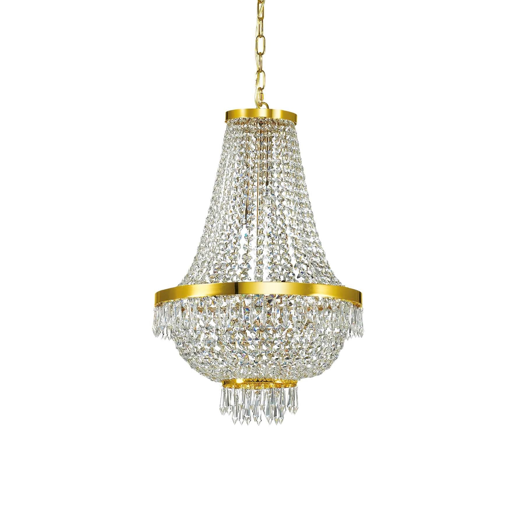 Caesar Chandelier 6/9/12Lt - Chrome/Gold Finish - Image 5