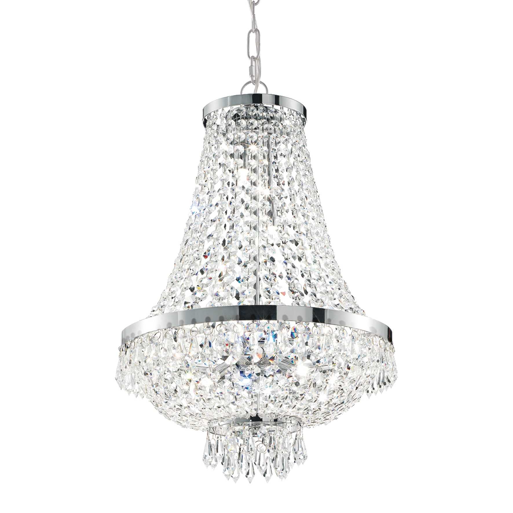 Caesar Chandelier 6/9/12Lt - Chrome/Gold Finish - Image 7