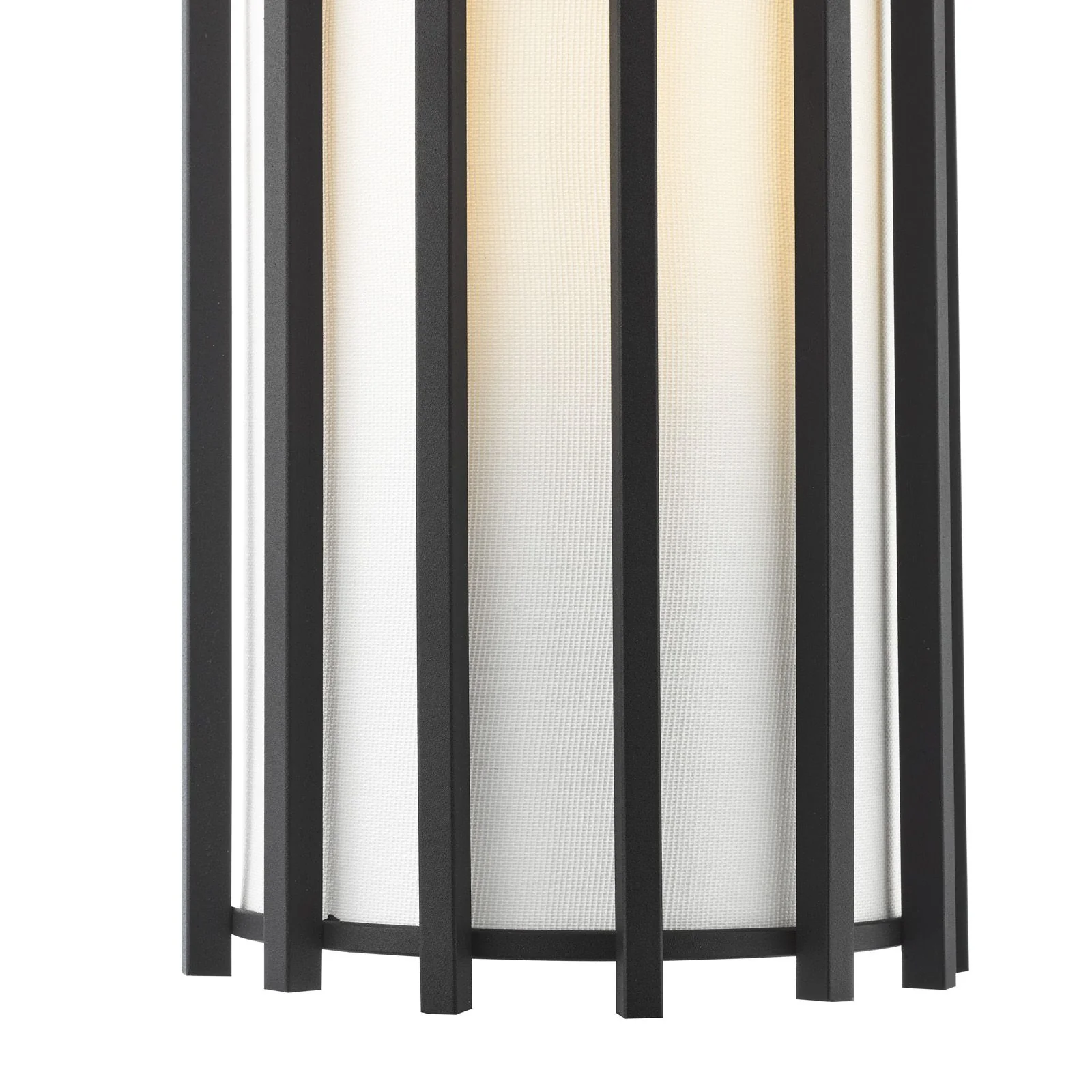 Cagliari Wall Light Matt Black With Ivory Shade - Image 3