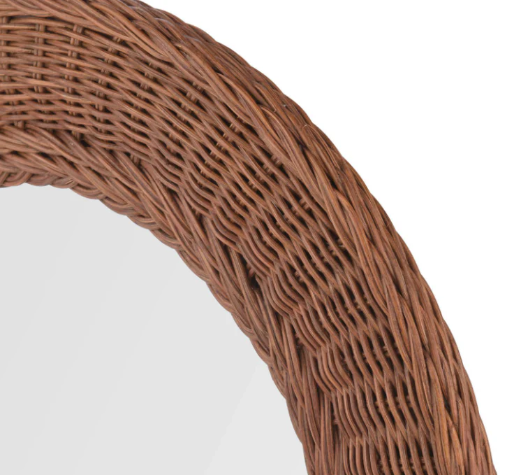 Cait Mirror Dark Rattan - Image 2