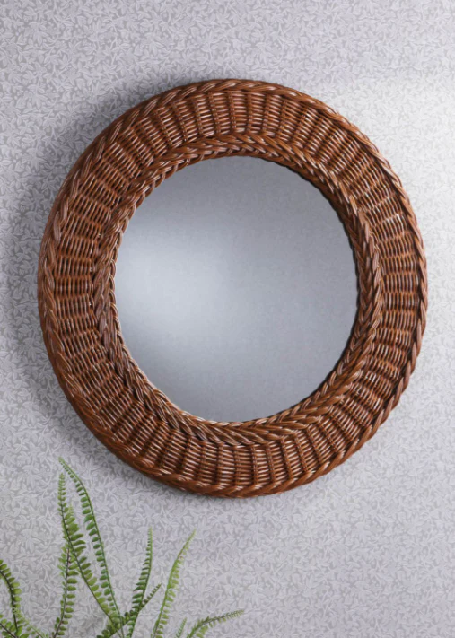 Cait Mirror Dark Rattan - Image 3