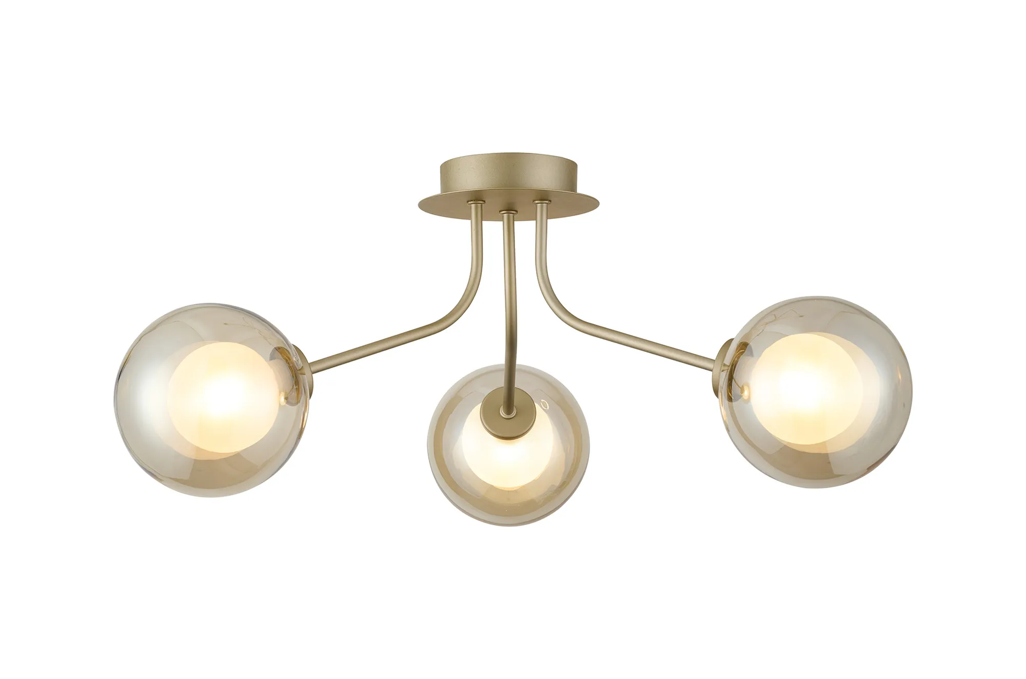 Caledon Semi Flush Light, 3 Light - Various Finishes - Image 10