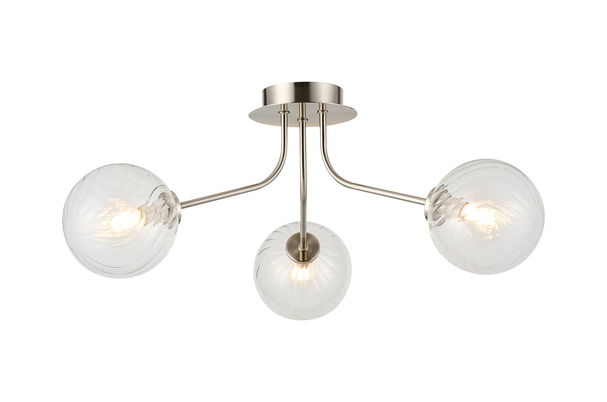 Caledon Semi Flush Light, 3 Light - Various Finishes - Image 16