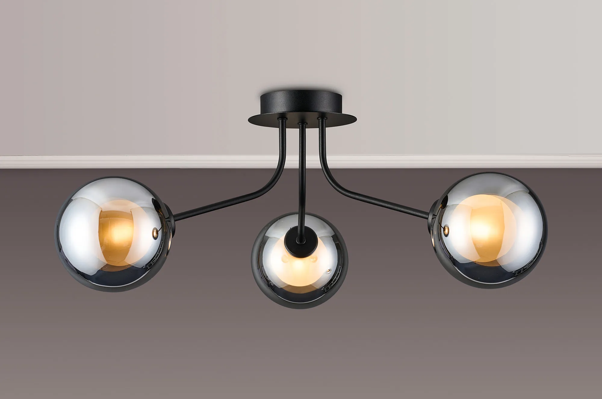 Caledon Semi Flush Light, 3 Light - Various Finishes - Image 26