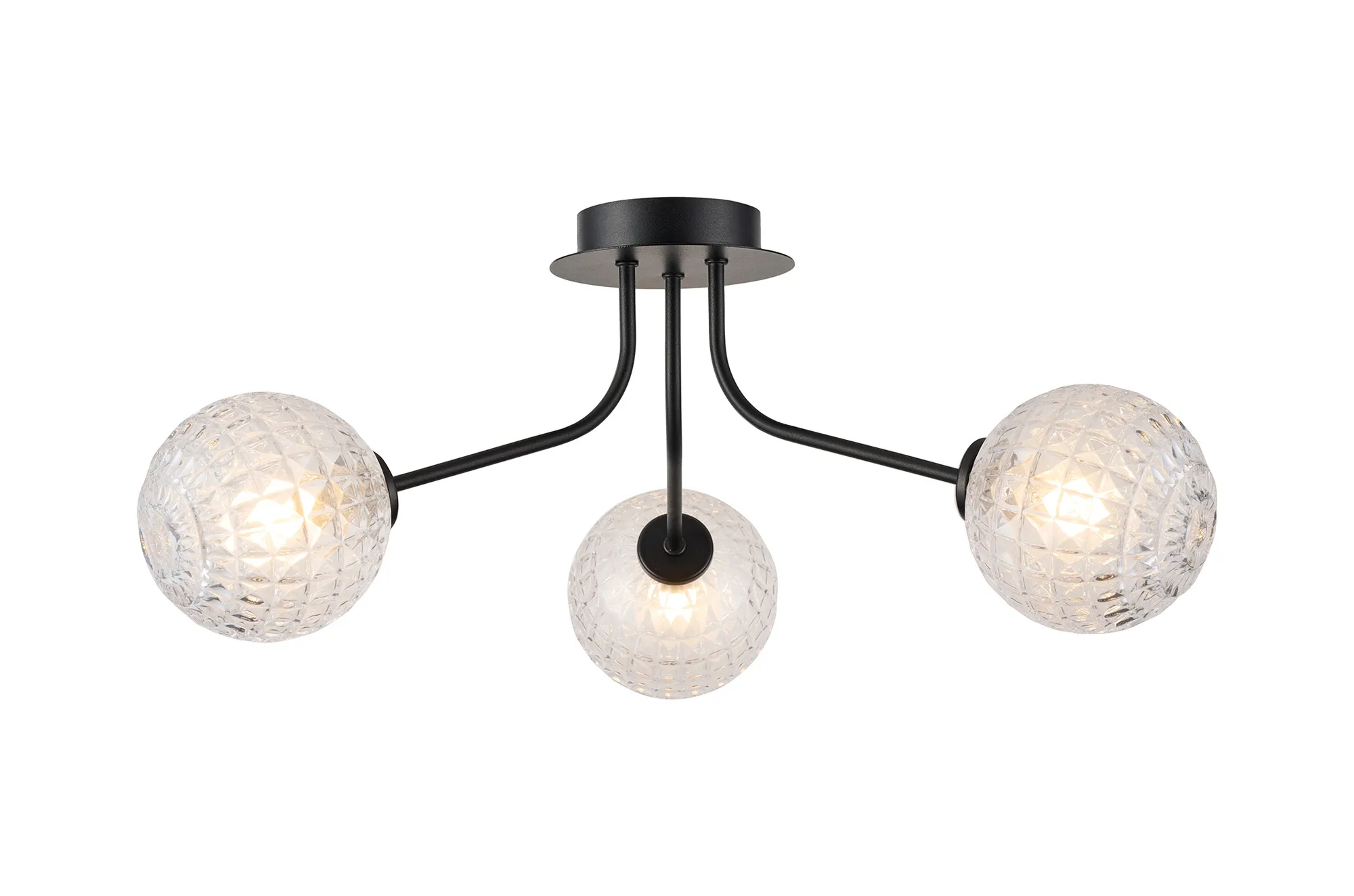 Caledon Semi Flush Light, 3 Light - Various Finishes - Image 28