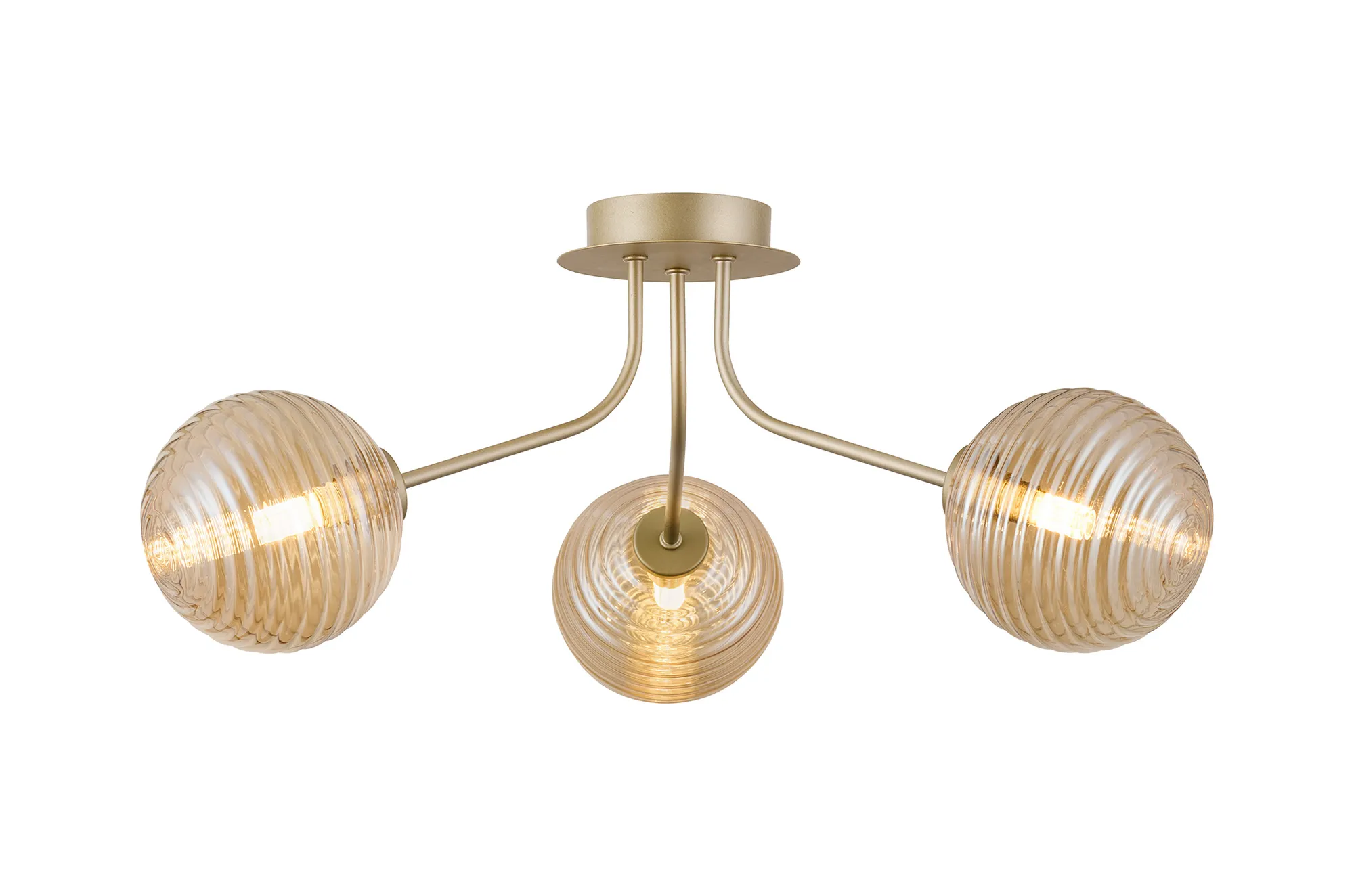 Caledon Semi Flush Light, 3 Light - Various Finishes - Image 4