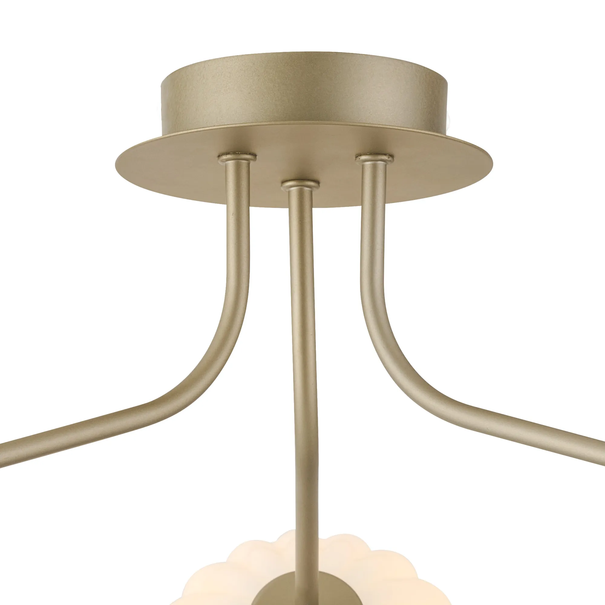 Caledon Semi Flush Light, 3 Light - Various Finishes - Image 6