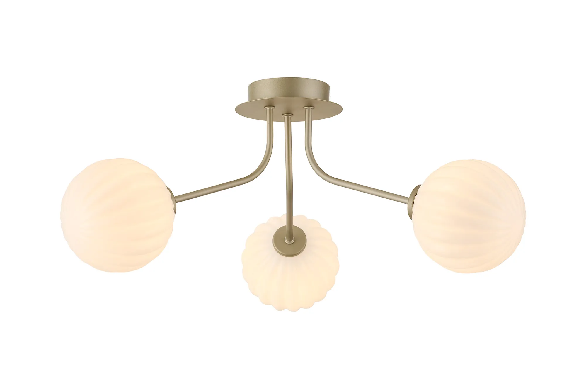 Caledon Semi Flush Light, 3 Light - Various Finishes - Image 7
