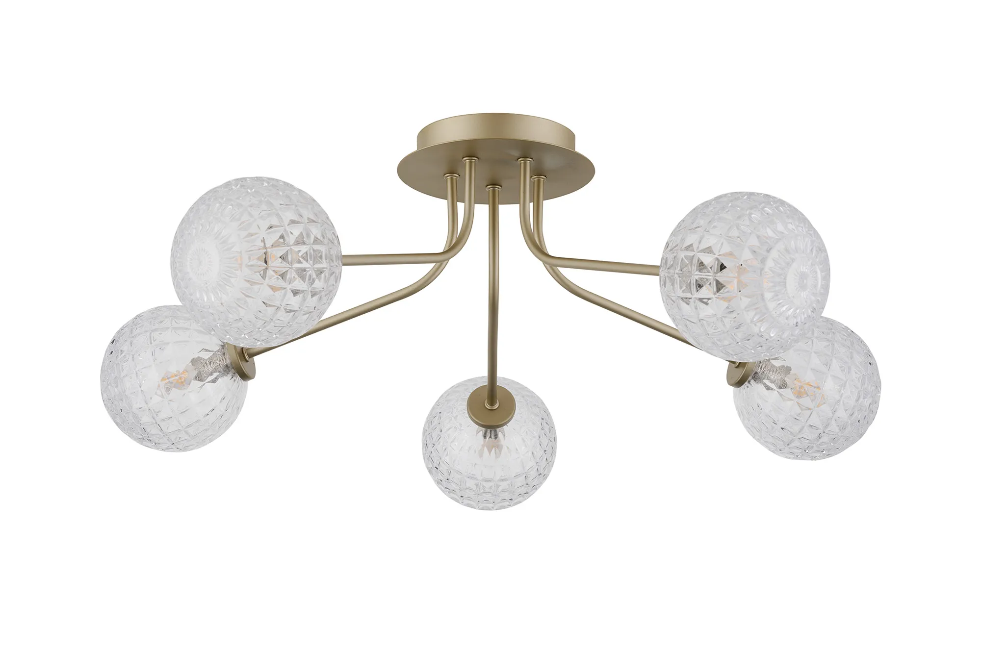 Caledon Semi Flush Light, 5 Light - Various Finishes - Image 3